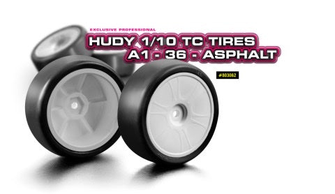 1/10 TC Tires A1-36 - Asphalt set of 4pcs