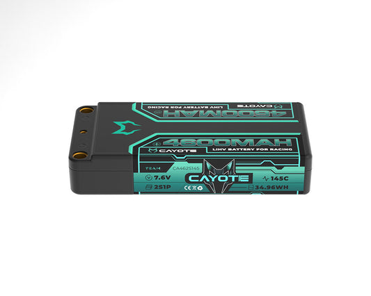 Racing Shorty 4600mAh 7.6V 2S 145C HV LiPo (5mm, 163g)