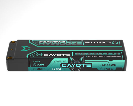 Racing 6300mAh 7.6V 2S 145C HV LiPo (226g)