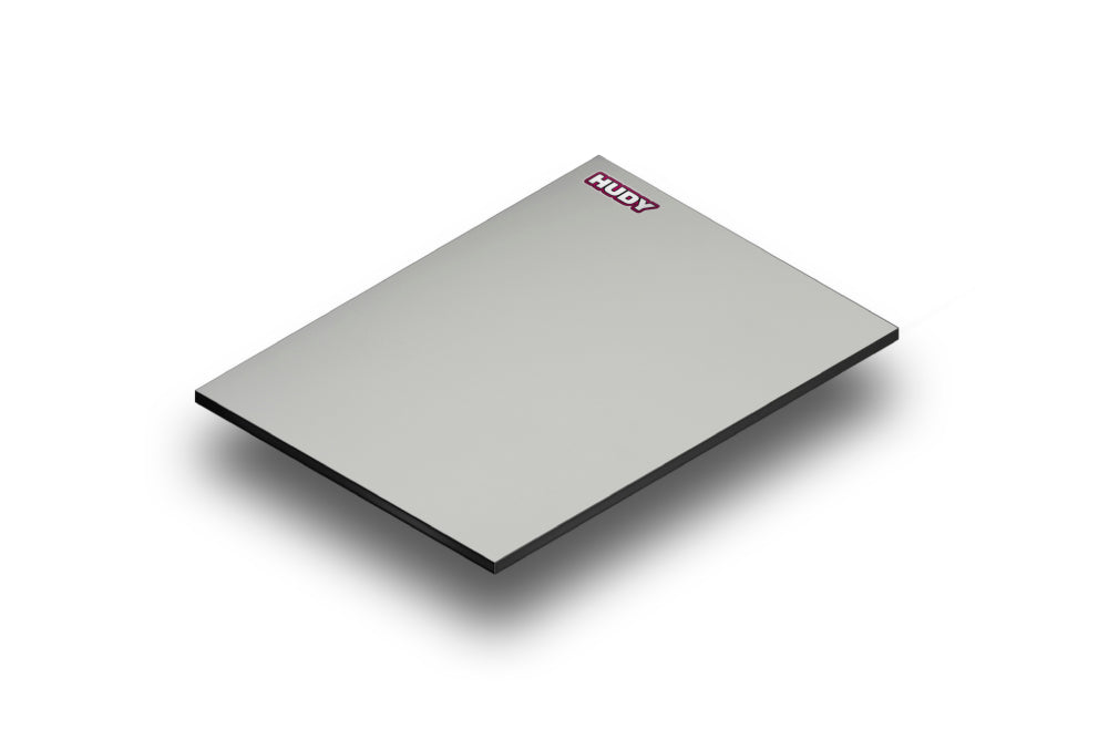 HUDY Flat Set-Up Board 1/10 & 1/12 On-Road - Lightweight - Grey