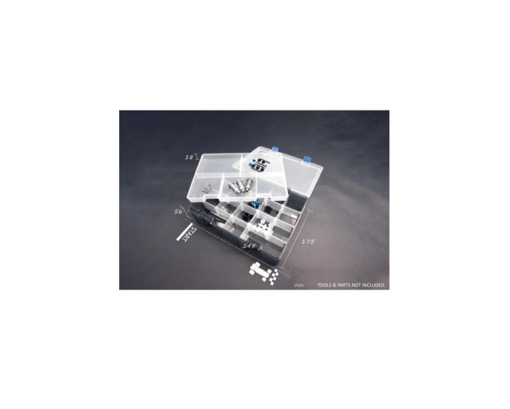 Two Layer Parts Case 245*175*56mm (w/tray & partition)