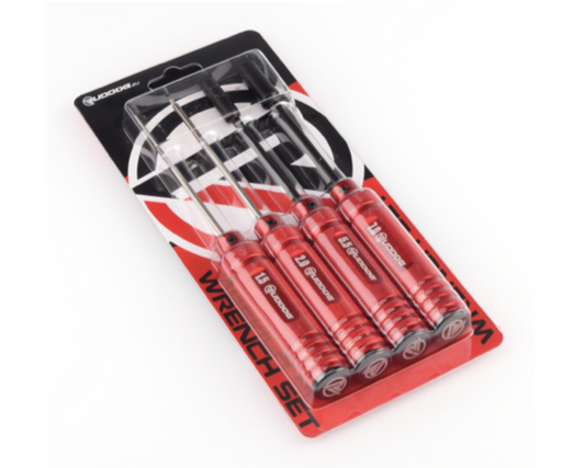 Metric Hex and Nut Driver Wrench Set (1.5 | 2.0 | 5.5 | 7.0mm)