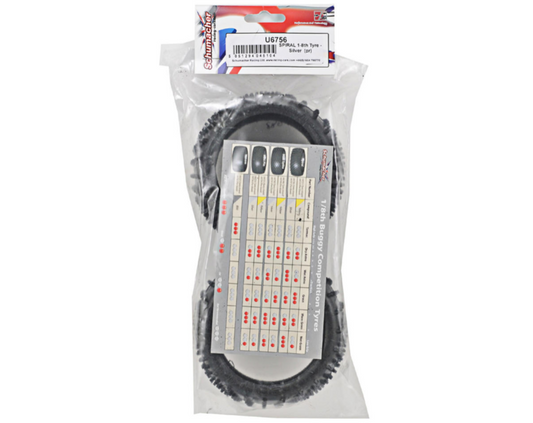 SPIRAL 1/8th Tyre β Yellow (2)