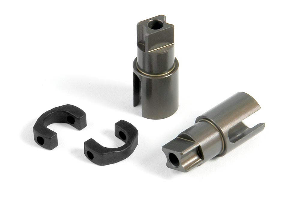 Alu Solid Axle Driveshaft Adapters (2) - Hard Coated
