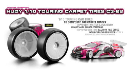 1/10 TC Tire C3-28 Carpet set of 4pcs