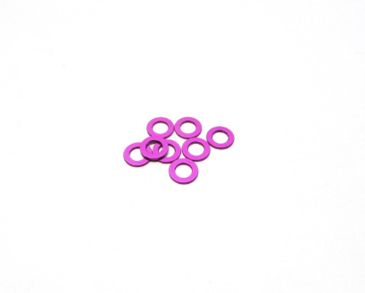 3mm Alloy Spacer Set (0.75mm) [Purple]