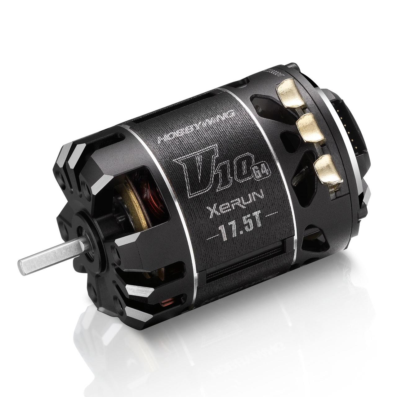 XeRun V10 Brushless Motor G4R (2-3S) 17.5T Sensored  1:10