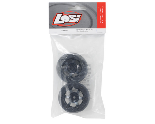 Mini Rock Crawler Wheels (Black Chrome)
